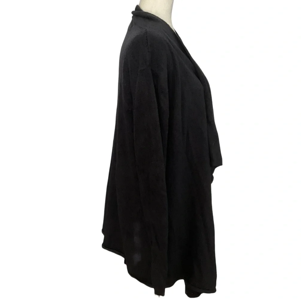 Barefoot Dreams CozyChic Black Calypso Circle Cardigan Warp Size L\XL